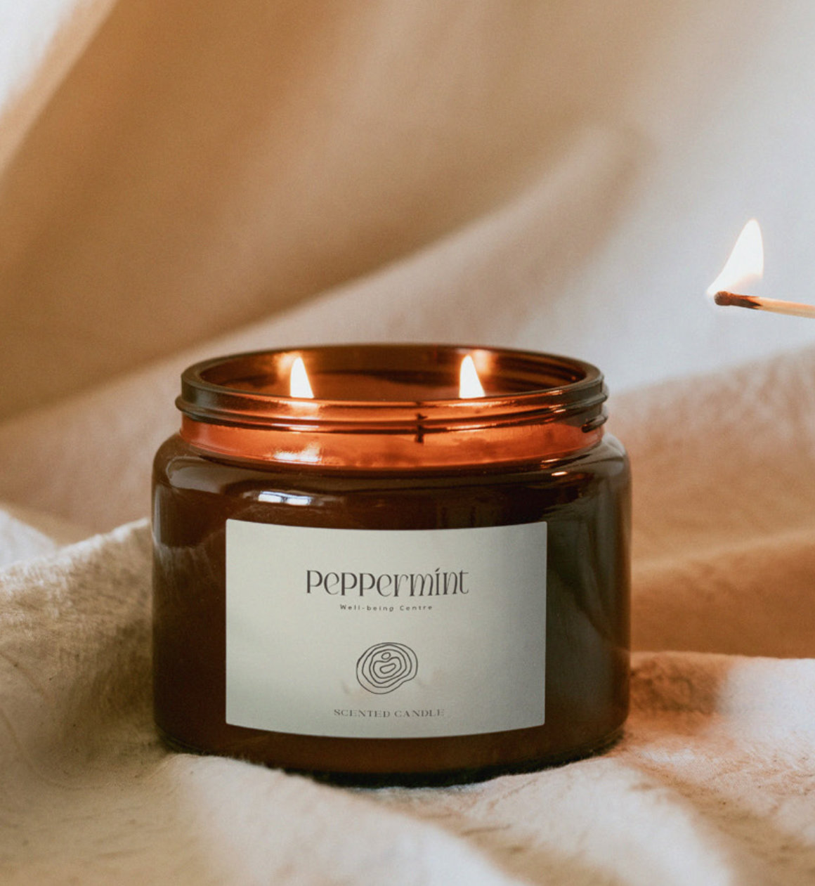 Peppermint Scented Candle